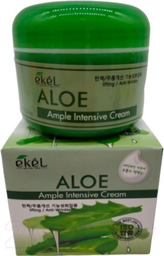 Изображение товара Крем для лица Ekel Интенсивный ампульный с экстрактом алоэ успокаивающий (100мл)