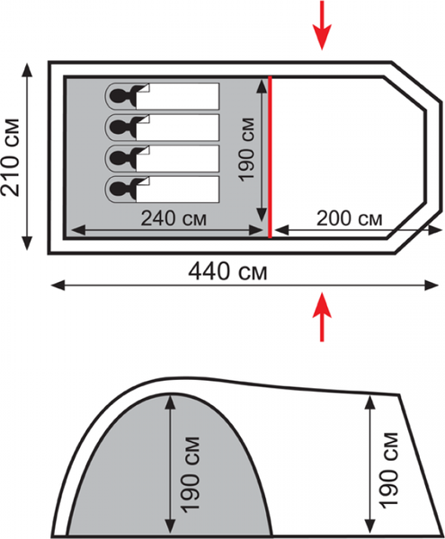 Изображение товара Палатка Totem Catawba 4 V2 / TTT-024