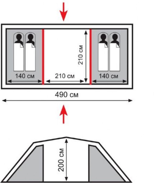 Изображение товара Палатка Totem Hurone 4 V2 / TTT-025