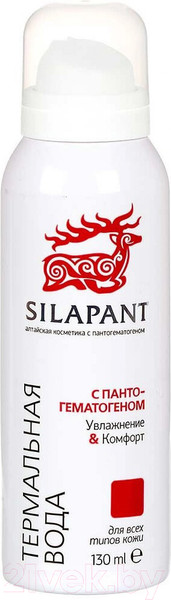 Изображение товара Термальная вода для лица Silapant С пантогематогеном (130мл)