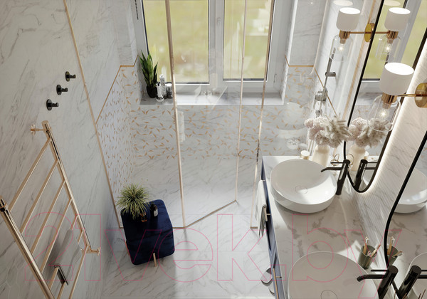 Изображение товара Декоративная плитка Beryoza Ceramica Marble Gold (300х600)