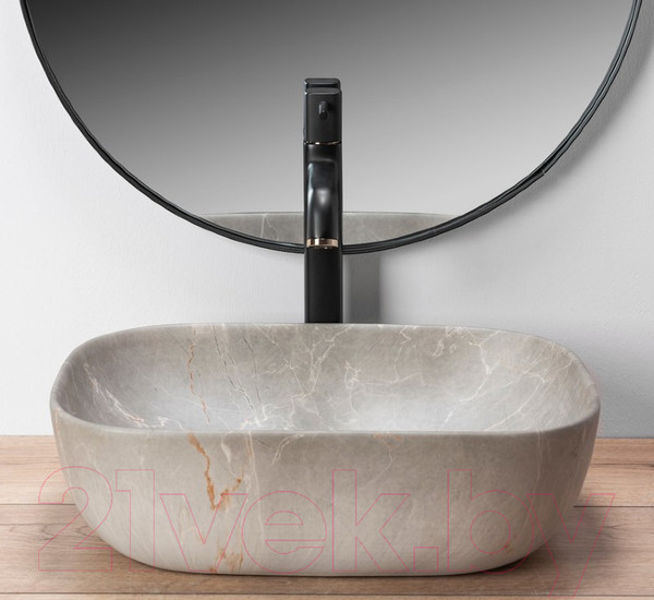 Изображение товара Умывальник REA Livia U3802 (бежевый камень)