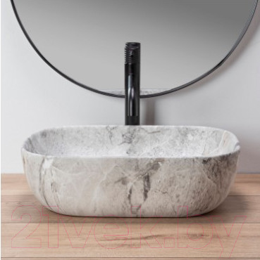 Изображение товара Умывальник REA Livia U3800 (белый мрамор)