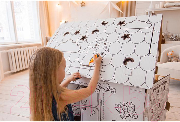 Изображение товара Детский игровой домик Zabiaka Мой домик. Раскраска / 4062599