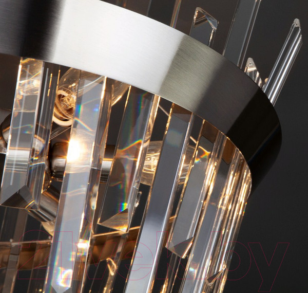 Изображение товара Люстра Евросвет Steccato 10111/5 Strotskis  (сатин-никель/прозрачный хрусталь)