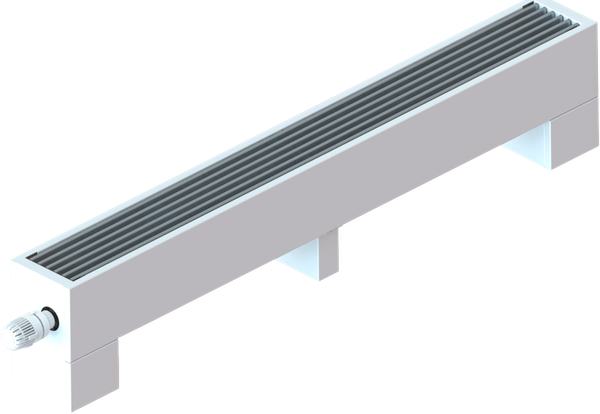 Изображение товара Конвектор напольный Новатерм НТ-Н-14/14/110 (корпус белый/решетка алюминий)