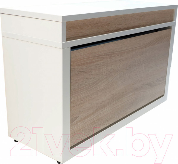 Изображение товара Тумба для обуви Элана 1к.80 (белый/дуб сонома)