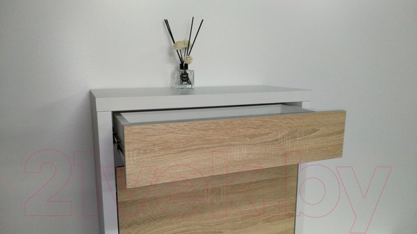 Изображение товара Тумба для обуви Элана 2.70ш (белый/дуб сонома)