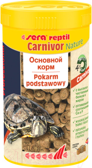 Изображение товара Корм для рептилий Sera Carnivor 1821 (100мл/28г)