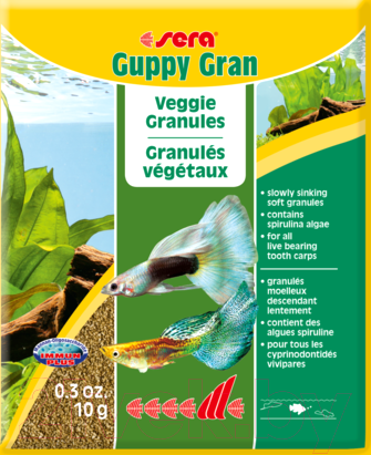 Изображение товара Корм для рыб Sera Guppy Gran 712
