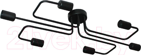 Изображение товара Люстра Элетех Фрейм 161 НПБ 01-6х60-105 Е27 / 1005404276 (черный)