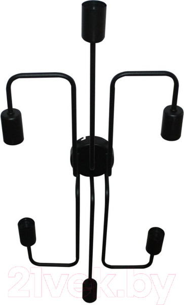 Изображение товара Люстра Элетех Фрейм 161 НПБ 01-6х60-105 Е27 / 1005404276 (черный)