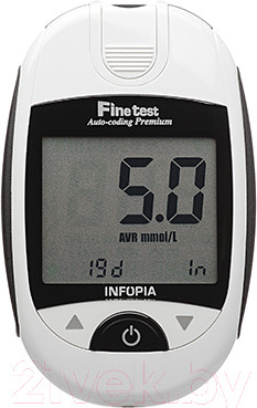 Изображение товара Глюкометр Infopia Finetest Auto-Coding Premium (+25 тест-полосок)