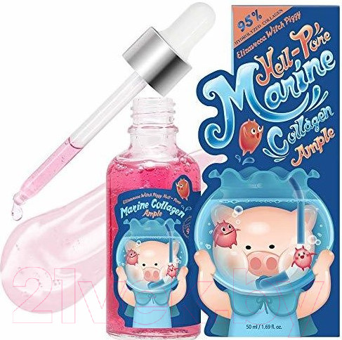 Изображение товара Сыворотка для лица Elizavecca Witch Piggy Hell-Pore Marine Collagen (50мл)