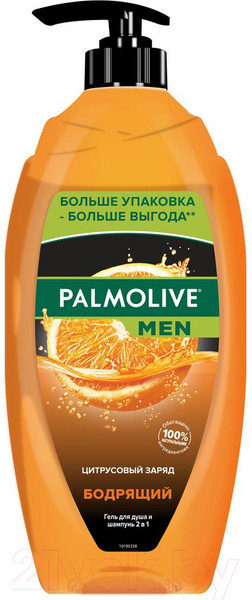 Изображение товара Гель для душа Palmolive Men цитрусовый заряд 2 в 1 (750мл)