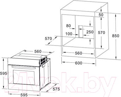 Изображение товара Электрический духовой шкаф Akpo PEA 7008 MMD01 BL