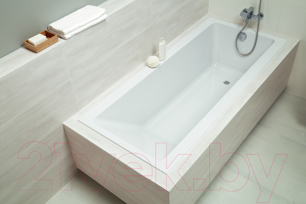 Изображение товара Ванна акриловая Cersanit Crea 180x80 / P-WP-CREA-180NL (без ножек)