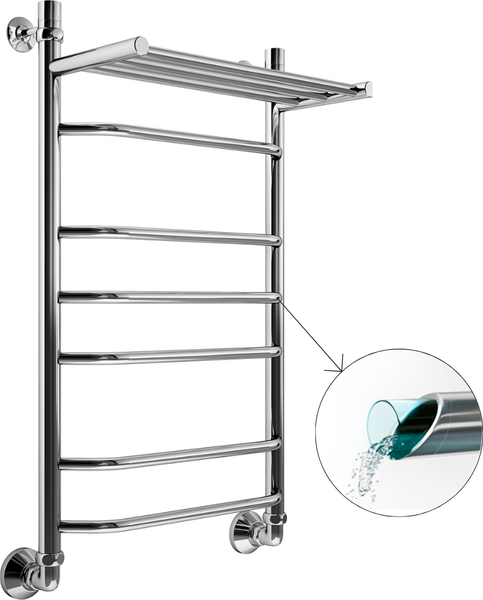 Изображение товара Полотенцесушитель водяной Маргроид Вид 7 80x50 (c полкой)