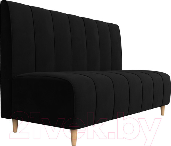 Изображение товара Скамья кухонная мягкая Лига Диванов Ральф 241 / 104144 (микровельвет, черный)