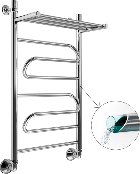 Изображение товара Полотенцесушитель водяной Маргроид Вид 1 80x50 (с полкой)