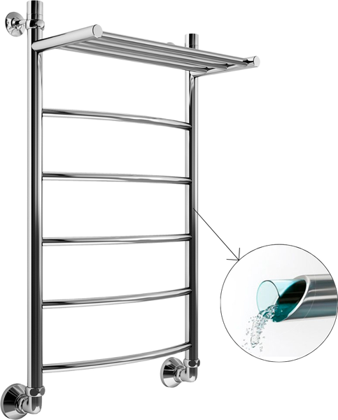Изображение товара Полотенцесушитель водяной Маргроид Вид 4 80x40 (с полкой)