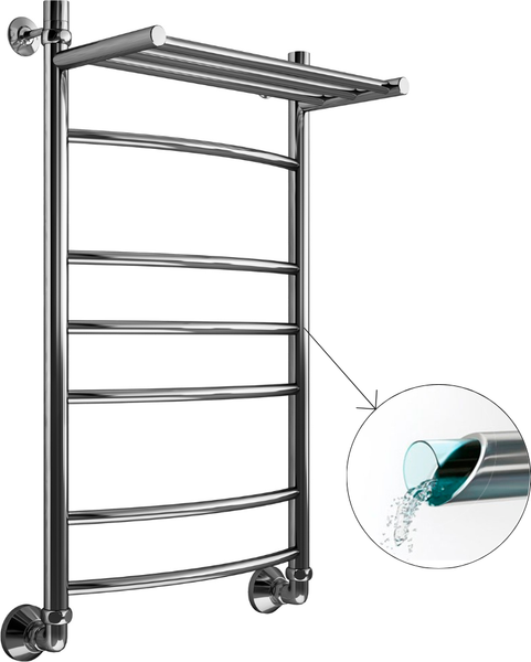 Изображение товара Полотенцесушитель водяной Маргроид Вид 5 80x50 (с полкой)