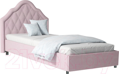 Изображение товара Односпальная кровать Аквилон Розалия №900.3М (лиственница белая/Lounge 31)