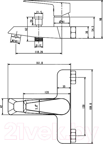 Изображение товара Смеситель Esko New York NY 54