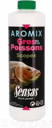 Изображение товара Ароматизатор рыболовный Sensas Aromix Scopex / 15311 (0.5л)