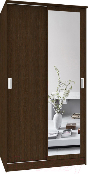 Изображение товара Шкаф-купе Кортекс-мебель Лагуна ШК01-01 (венге)