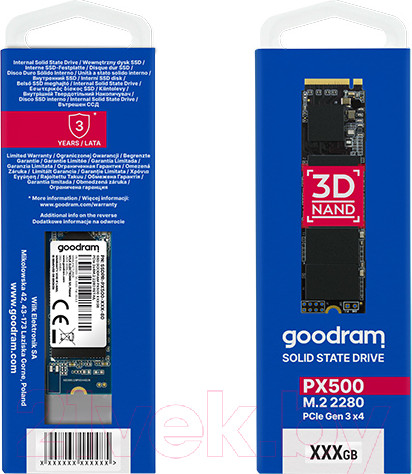Изображение товара SSD диск Goodram PX500 1TB (SSDPR-PX500-01T-80)