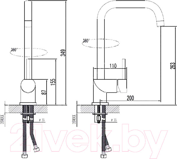 Изображение товара Смеситель Esko K5