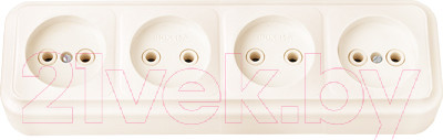 Изображение товара Розетка Bylectrica Пралеска РА16-264 (бежевый)