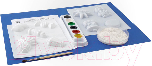 Изображение товара Набор для творчества Lori Набор для отливки барельефов. Елочные игрушки. Рождество / Н063