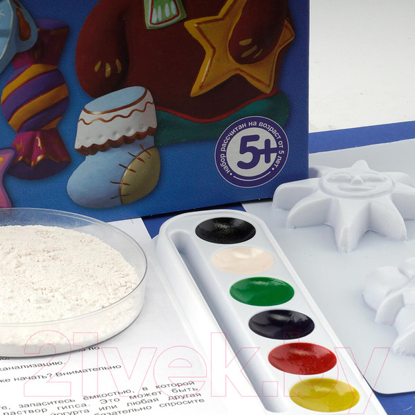 Изображение товара Набор для творчества Lori Набор для отливки барельефов. Елочные игрушки. Рождество / Н063