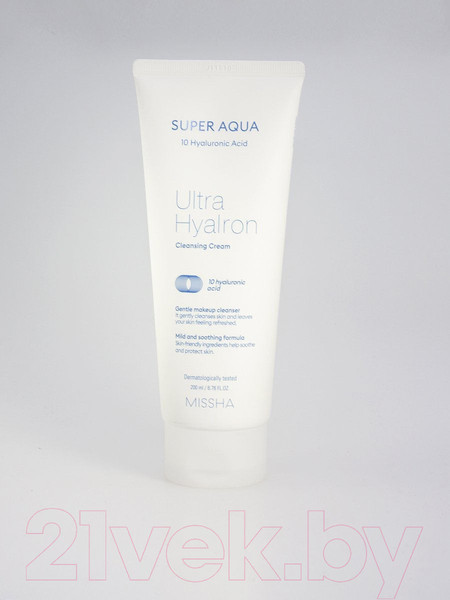 Изображение товара Крем для умывания Missha Super Aqua Ultra Hyaluron Cleansing Cream (200мл)