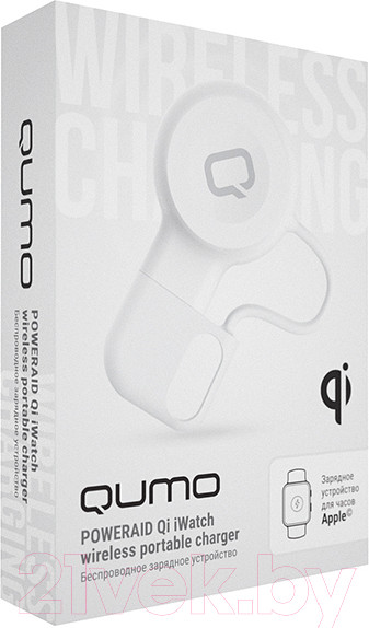 Изображение товара Зарядное устройство беспроводное Qumo PowerAid Qi iWatch WH (Charger 0044)