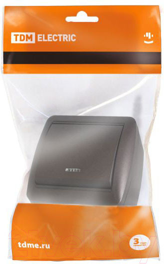 Изображение товара Выключатель TDM Селигер SQ1818-0203 (шоколад)