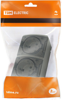 Изображение товара Розетка TDM Селигер SQ1818-0109 (серый)