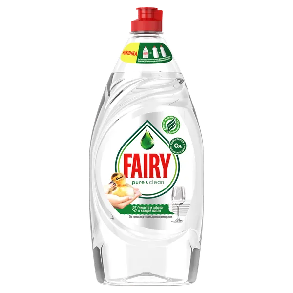 Изображение товара Средство для мытья посуды Fairy Pure & Clean (900мл)