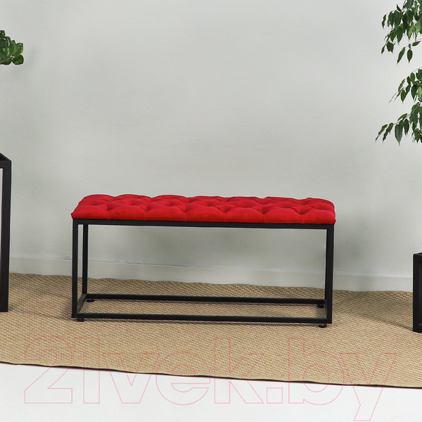 Изображение товара Банкетка Millwood Верона 1 (красный/металл черный)