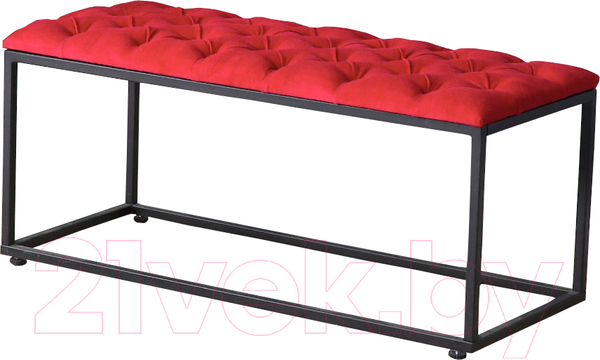 Изображение товара Банкетка Millwood Верона 1 (красный/металл черный)