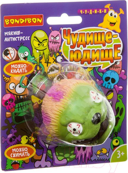 Изображение товара Сквиш Bondibon Чудище-юдище зомби / ВВ3975