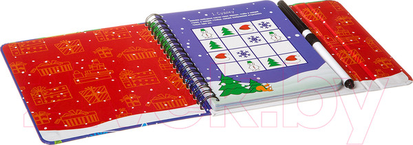 Изображение товара Развивающая книга Bondibon Новогодняя серия. Логические задачки / ВВ3544