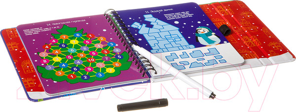 Изображение товара Развивающая книга Bondibon Новогодняя серия. Логические задачки / ВВ3544