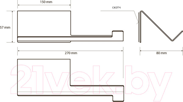 Изображение товара Держатель для туалетной бумаги Bemeta Niva 101104015