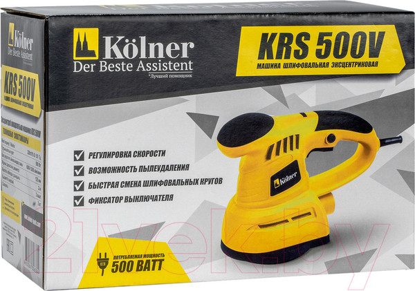 Изображение товара Эксцентриковая шлифовальная машина Kolner KRS 500V