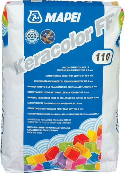 Изображение товара Фуга цементная Mapei Keracolor FF N100 (5кг, белый)