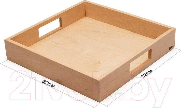 Изображение товара Поднос DEKO Квадратный / PDN3232 (натуральный)