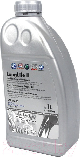Изображение товара Моторное масло Volkswagen Longlife III 0W30 / GS55545M2 (1л)